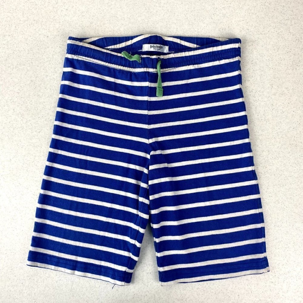 Baby Boden Blue and White Striped Shorts 2-3